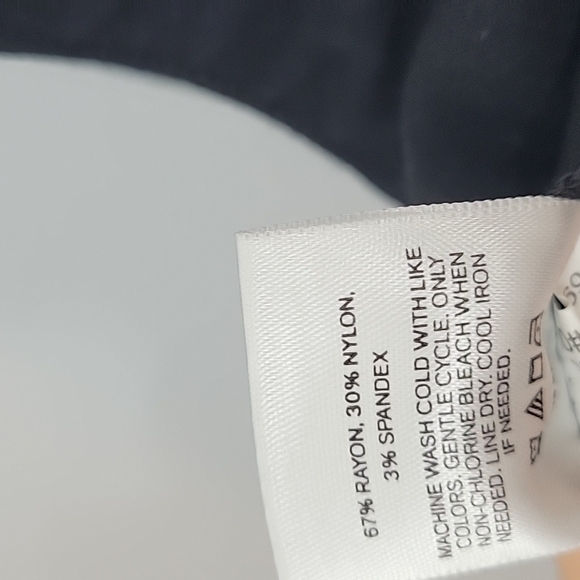 Express black leggings Faux back pockets 6469 high wiasted - Picture 7 of 9